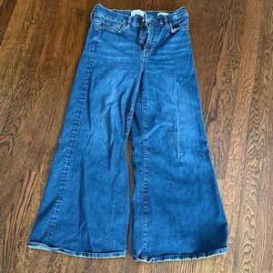 Frame Denim Flare Jeans in Deep Blue